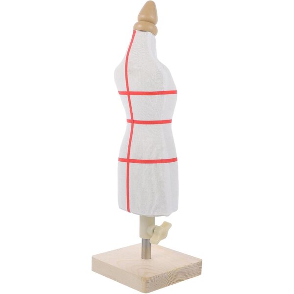 Manichino in Legno per Bambole e Vestiti, Supporto Espositivo Robusto e Portatile