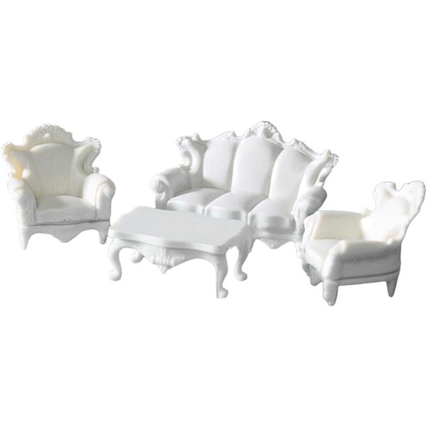 Set divani in miniatura 1:50 per casa delle bambole, design realistico e decorativo