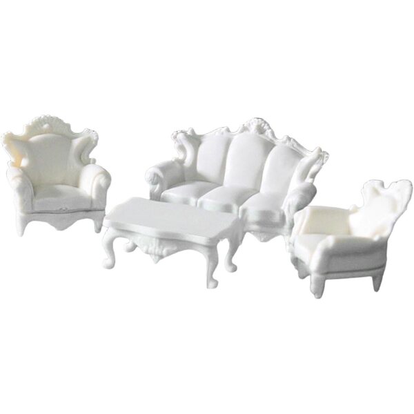 Set divani in miniatura 1:50 per casa delle bambole, design realistico e decorativo
