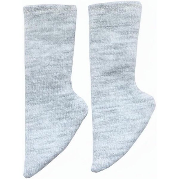 Gralara Calzini Arricciati per Bambola BJD 1/6 in Cotone Elastico Grigio Chiaro