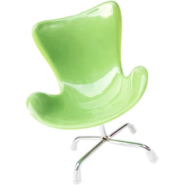 ERINGOGO Mini Sedia da Computer Verde in Plastica per Casa delle Bambole e Collezioni