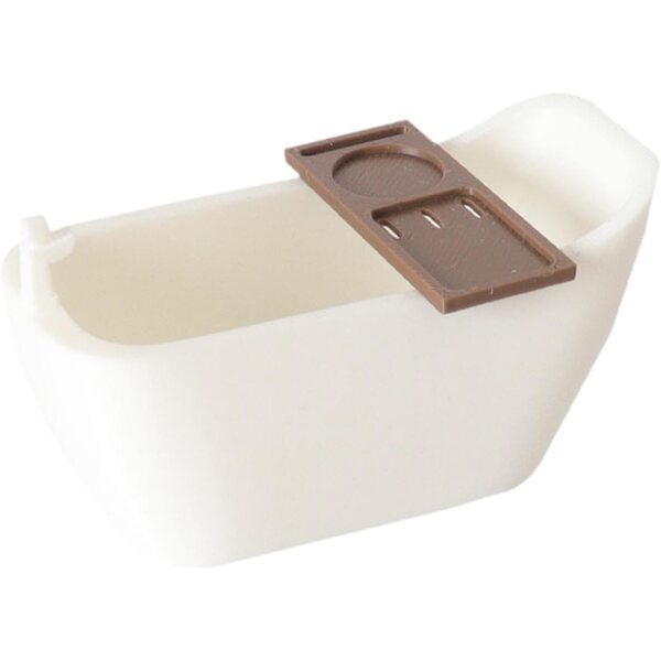 Vasca da bagno miniatura casa delle bambole con vassoio in PLA 8x3,7x4,2 cm