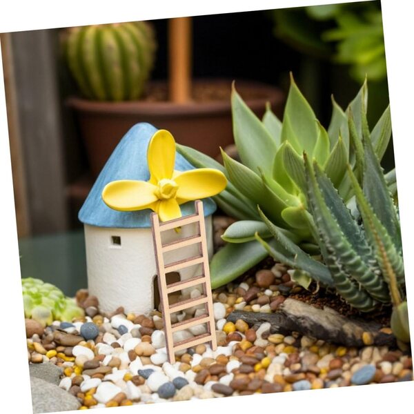 Set mit 30 Miniatur-Holztreppen für Puppenhäuser und DIY-Mikrolandschaften