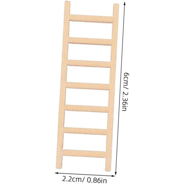 BESPORTBLE 30 Mini Scale in Legno 6x2 cm per Casa delle Bambole e Micro Paesaggi