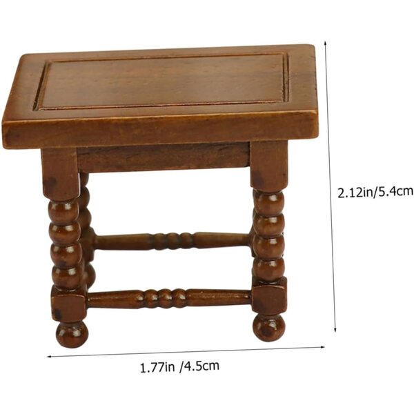 DECHOUS Mobili in Legno Miniatura 12 Colori Marrone per Casa delle Bambole