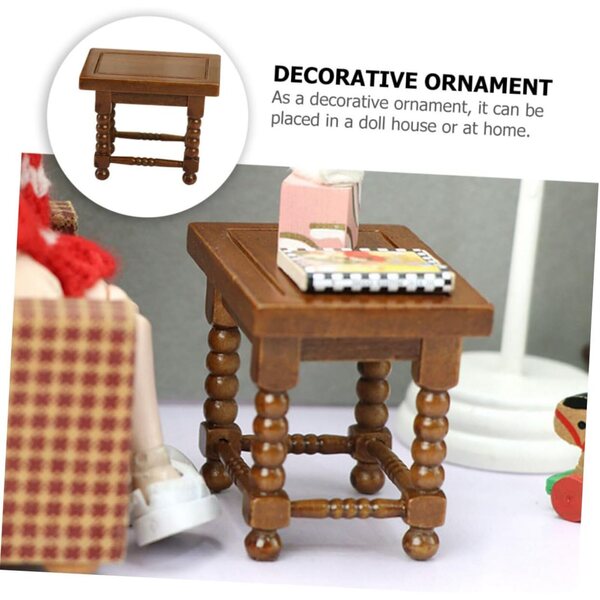 DECHOUS Mobili in Legno Miniatura 12 Colori Marrone per Casa delle Bambole