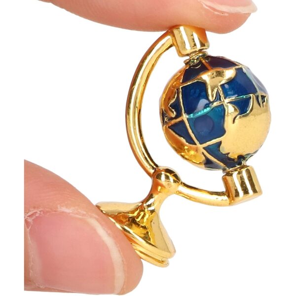 Generic Globo Mondiale in Miniatura 1:12 in Metallo per Casa delle Bambole Decorazione Realistica