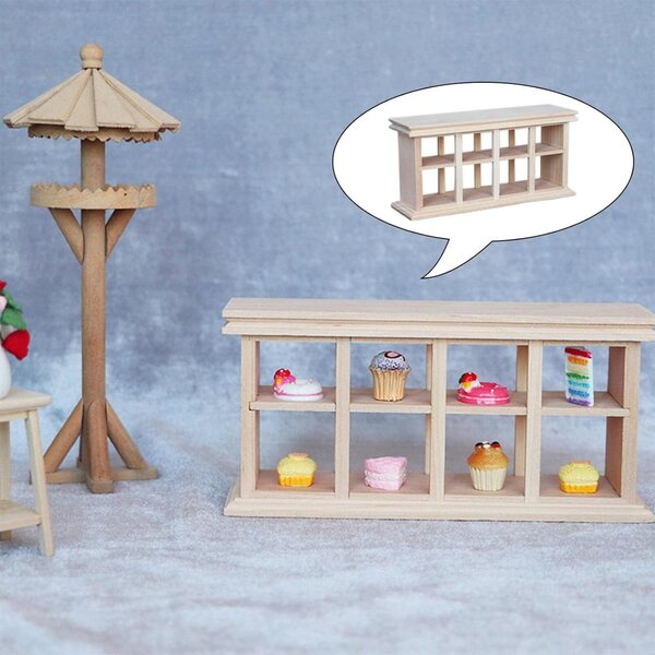 Casa delle Bambole in Legno 1:12 Armadio da Forno per Cucina Miniatura Fai da Te