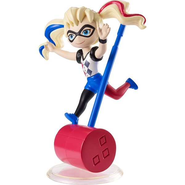 DC Super Hero Girls Harley Quinn Minifigur: Vinyl-Kollektion mit einzigartigem Ständer