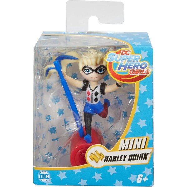 DC Super Hero Girls Harley Quinn Minifigur: Vinyl-Kollektion mit einzigartigem Ständer