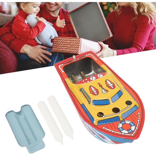Alomejor Retro nostalgischer Bootskerzenhalter aus Eisen, handgefertigte Vintage-Dekoration