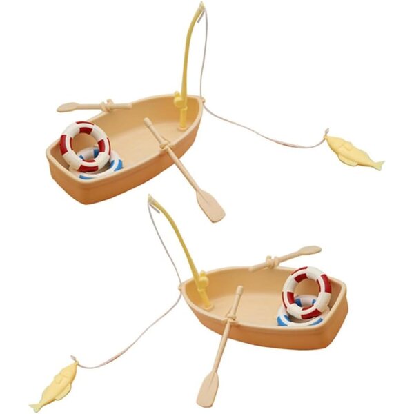 Set mit 2 Spielen mit Rettungsring und Plastikbootzubehör für Kinder
