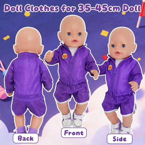 Abbigliamento Viola per Bambole – Vestito Elegante e Colorato
