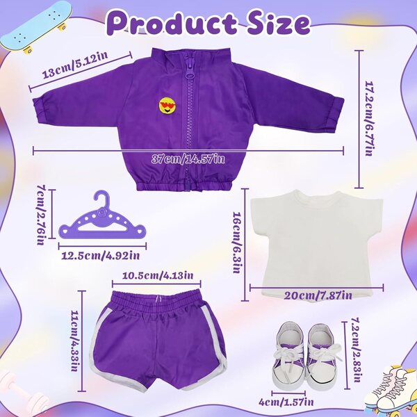Abbigliamento Viola per Bambole – Vestito Elegante e Colorato