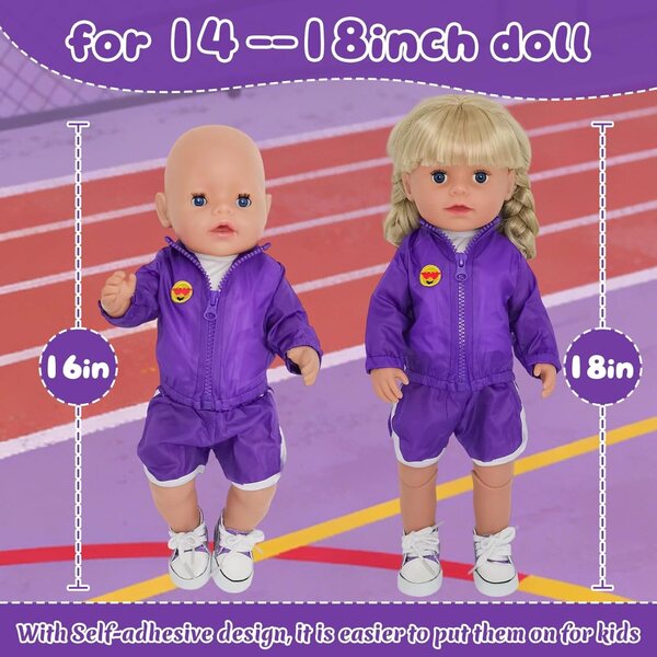 Abbigliamento Viola per Bambole – Vestito Elegante e Colorato
