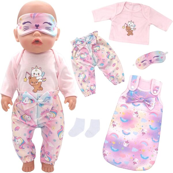 Komplettes Set Xerteam-Puppenkleidung – farbenfrohe und hochwertige Kleidung