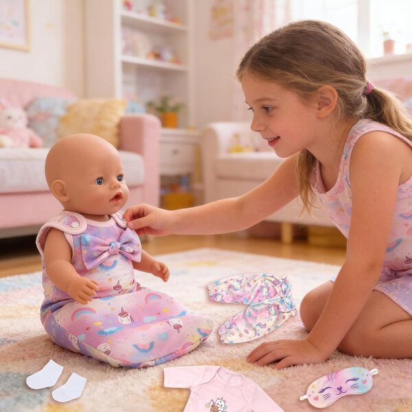 Komplettes Set Xerteam-Puppenkleidung – farbenfrohe und hochwertige Kleidung