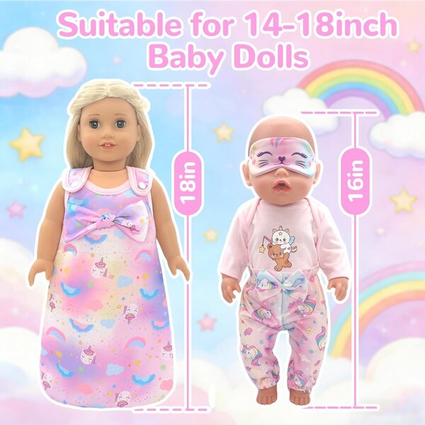 Komplettes Set Xerteam-Puppenkleidung – farbenfrohe und hochwertige Kleidung