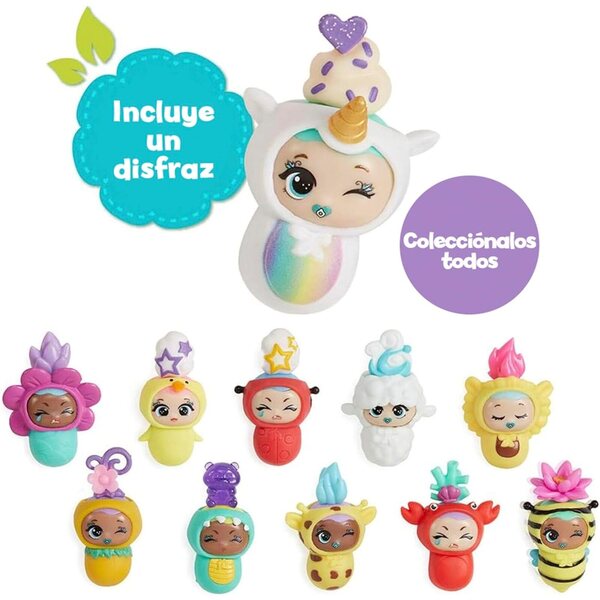 Bizak Pop Surprise 2 Überraschungskapseln mit Baby, Accessoires und austauschbaren Kostümen