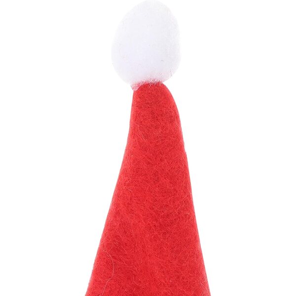 Bunte Mini-Weihnachtsmützen zur Dekoration, 24 Stück aus 4 cm dickem Vliesstoff