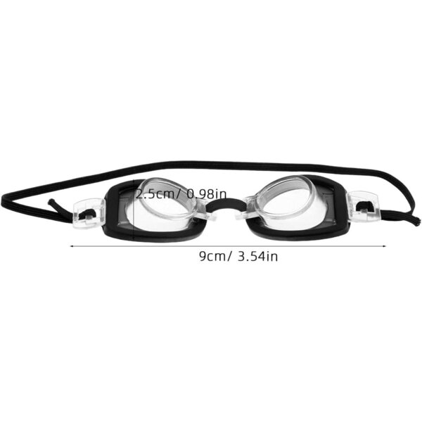 HEMOTON Set 4 Mini Occhialini da Nuoto Neri 9 cm per Bambole, Accessori Creativi