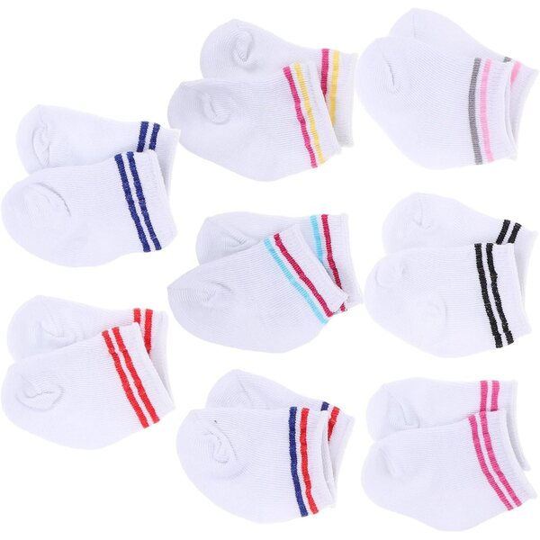 Gatuida 8 Paar Socken für 45 cm große Puppen, bunt, weich und modisch