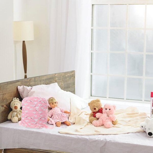 Gatuida Sac de Transport für Puppen 45 cm mit verstellbarem Harnais Pink