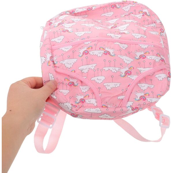 Gatuida Sac de Transport für Puppen 45 cm mit verstellbarem Harnais Pink