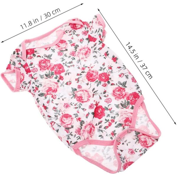Gatuida Set Sommerkleidung für Reborn-Puppe 0–2 Jahre mit Schuhen und Stirnband