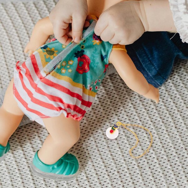 Gatuida Set 2 Collane Miniature per Bambole Accessori Moda per Bambine