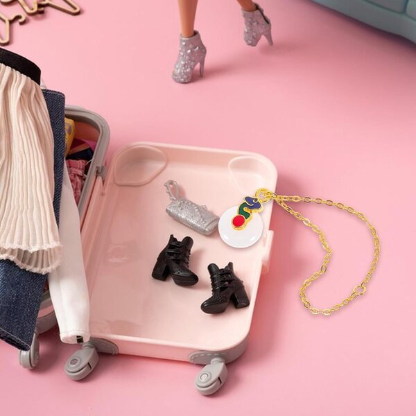 Gatuida Set 2 Collane Miniature per Bambole Accessori Moda per Bambine