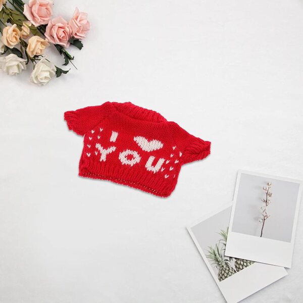 Pull Rosso per Orso di Peluche 30 cm - Morbido, Creativo e Intercambiabile