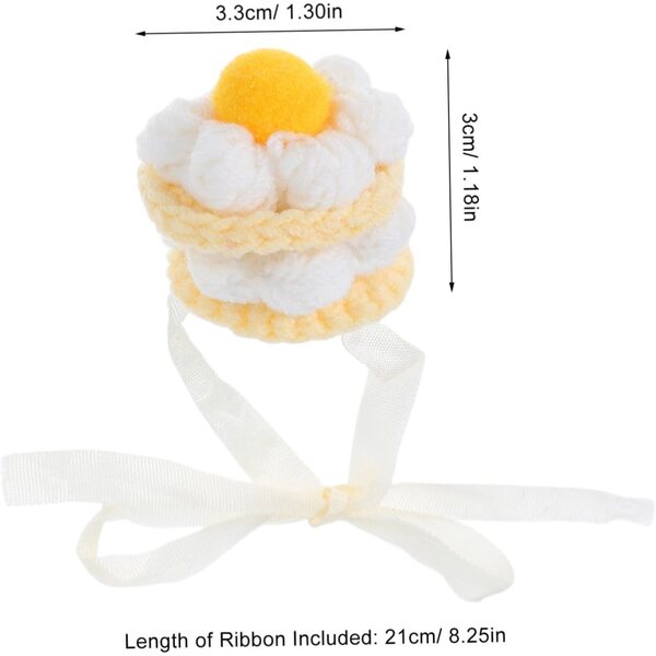 VICASKY Mini cappello fatto a mano all'uncinetto per bambole - Accessorio Elegante e Morbido