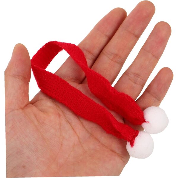 Mini cappello e sciarpe natalizie VICASKY per bambole - 40 pezzi festivi lavorati a maglia