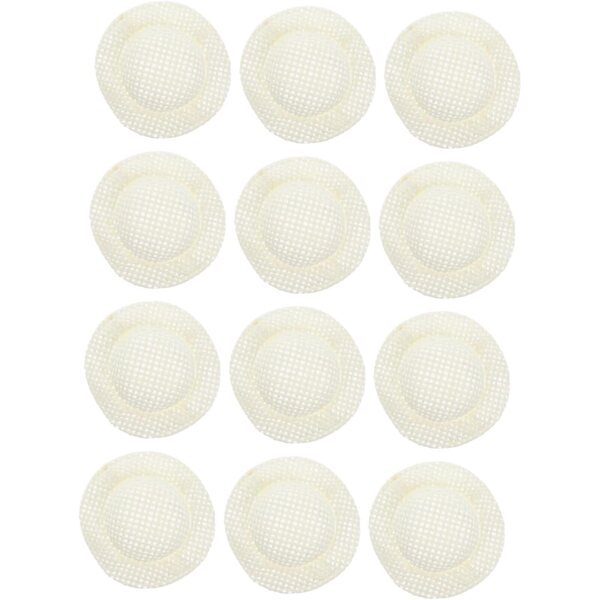 Gatuida Mini Chapeaux Tissés für Puppen – 12 Stück Beige, kreatives Zubehör