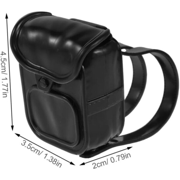 Set mit 2 Mini-Sacs a Dos für Puppen mit verstellbarer Stange – Puppenhaus-Zubehör