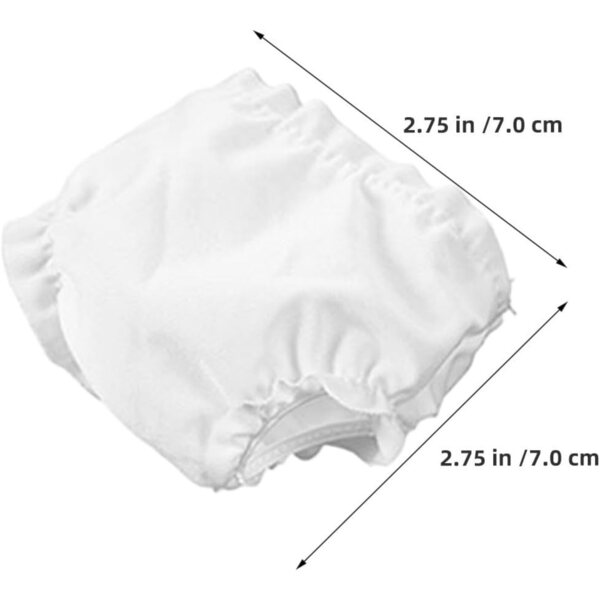 Gatuida Set 20 Pezzi Pannolini e Intimo per bambole Reborn Bianco in Tessuto Morbido