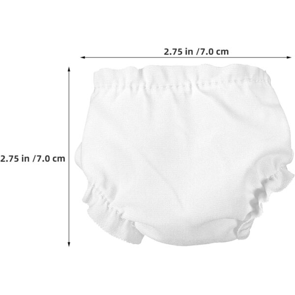 Gatuida Set 20 Pezzi Pannolini e Intimo per bambole Reborn Bianco in Tessuto Morbido