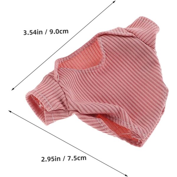 Gatuida Realistisches Kleidungsset für 18 cm große Puppen mit Schuhen und rosa Hut