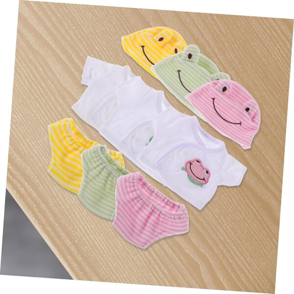 Holibanna Abbigliamento per Bambole 30 cm - 3 Camicie, 3 Pantaloni, 3 Cappelli Colorati