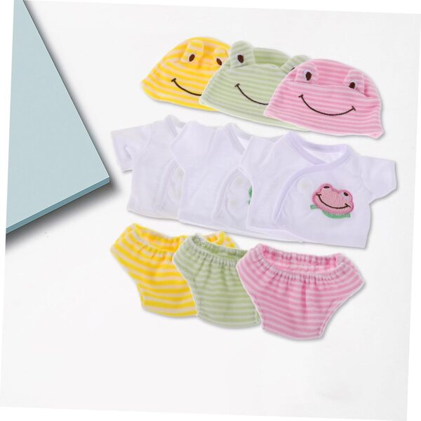 Holibanna Abbigliamento per Bambole 30 cm - 3 Camicie, 3 Pantaloni, 3 Cappelli Colorati