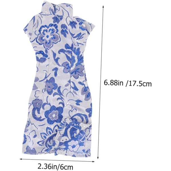 VICASKY Abiti Cheongsam per Bambole in Tessuto, 3 Pezzi, Colorati e Riutilizzabili