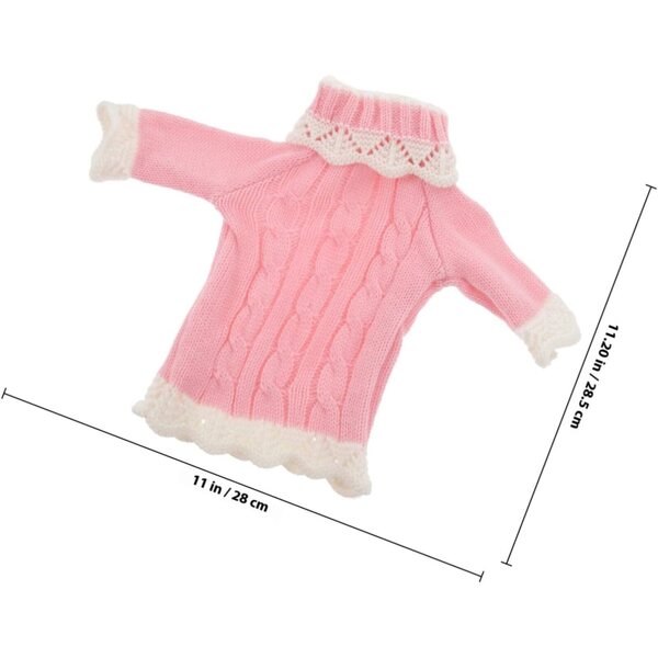Gatuida Winterkleidungsset für 60 cm große Puppen mit Pullover, Mütze und Schuhen