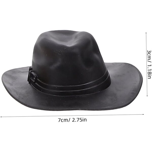Gatuida 12 Mini Cappelli Cowboy in Plastica per Casa delle Bambole e Hobby Creativi