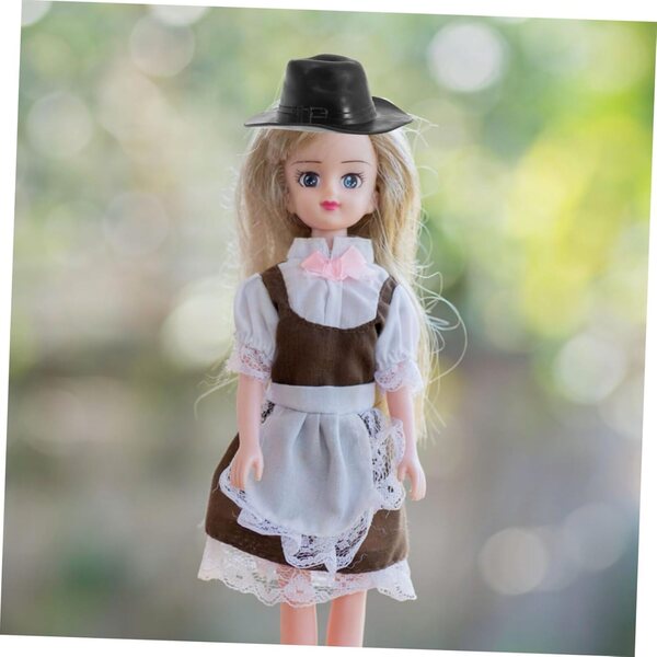 Gatuida 12 Mini Cappelli Cowboy in Plastica per Casa delle Bambole e Hobby Creativi