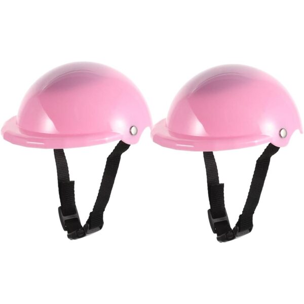 Gatuida-Helme für 18-Zoll-Puppen – Set mit 2 rosa Sporthelmen für fantasievolles Spielen