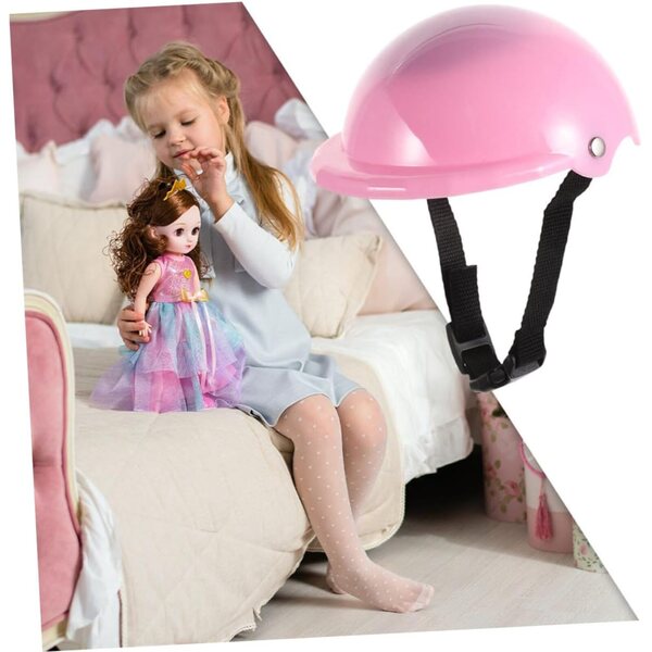 Gatuida-Helme für 18-Zoll-Puppen – Set mit 2 rosa Sporthelmen für fantasievolles Spielen