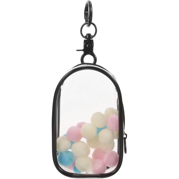 VICASKY Transparente Tasche mit Reißverschluss für Figuren und Puppen, kompakt und tragbar