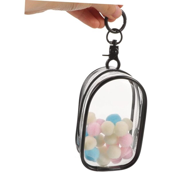 VICASKY Sac Trasparente con Cerniera per Figurine e Bambole, Compatto e Portatile