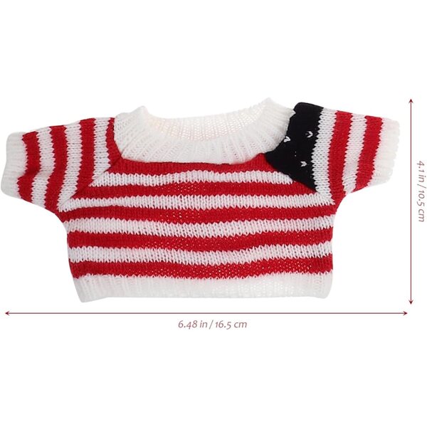 Gatuida Set 5 Abiti in Filato per Orsetti 16,5x10,5 cm Accessori Bambole Peluche